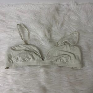 SKIMS Women's Bone Adjustable Strap Cotton Jersey Triangle Bralette XL